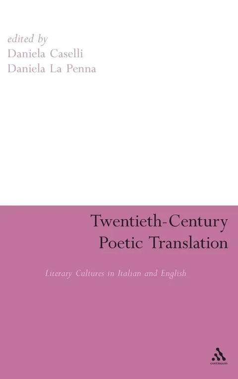 Cover of Twentieth-Century Poetic Translation