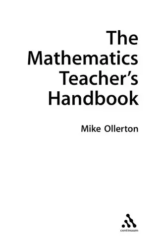 Cover of The Mathematics Teacher's Handbook