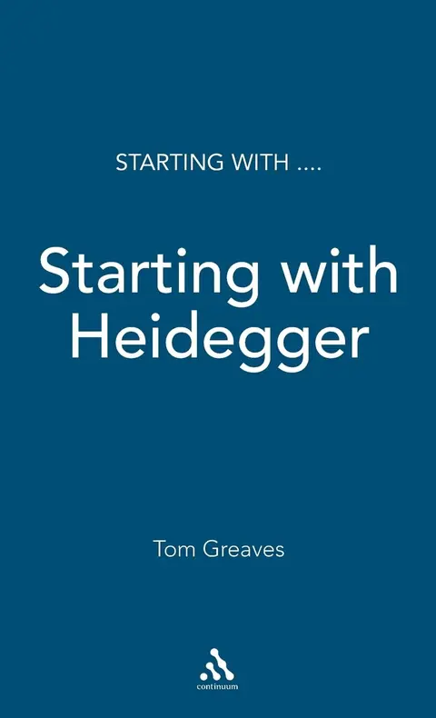 Cover of Starting with Heidegger