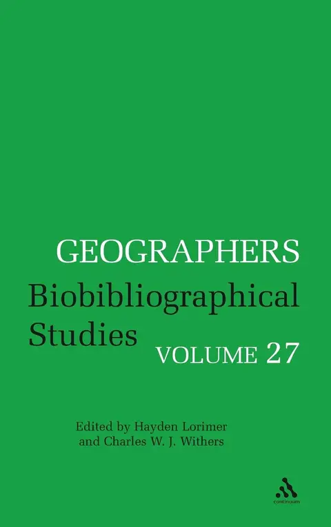 Cover of Geographers