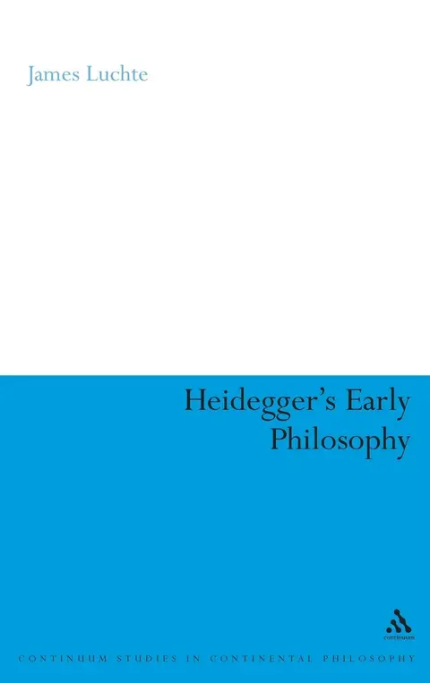 Cover of Heidegger's Early Philosophy