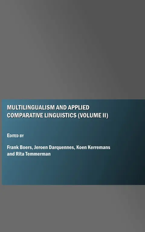 Cover of Multilingualism and Applied Comparative Linguistics