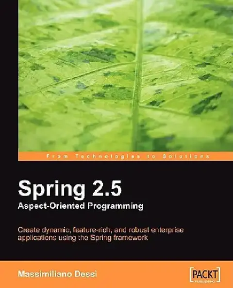 Cover of Spring 2.5 Aspect Oriented Programming
