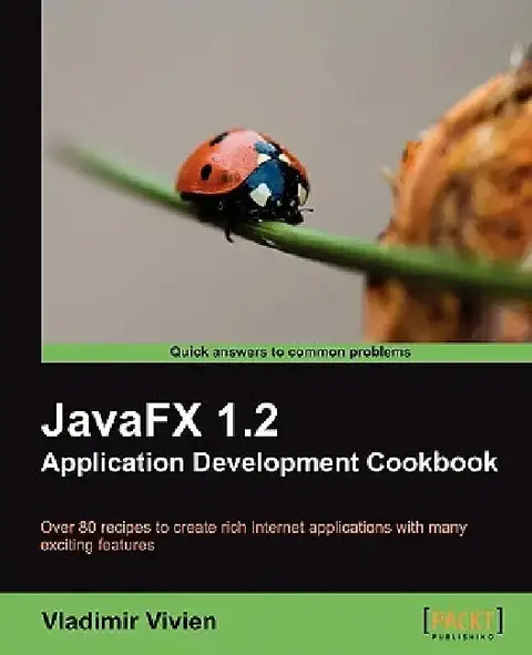 Cover of Javafx 1.2 Application Development Cookbook
