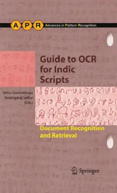 Cover of Guide to OCR for Indic Scripts