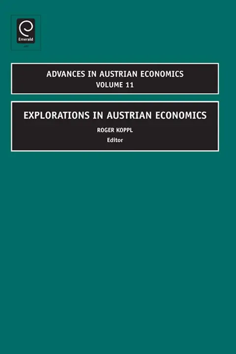 Cover of Explorations in Austrian Economics