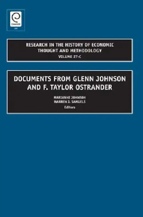 Cover of Documents from Glenn Johnson and F. Taylor Ostrander