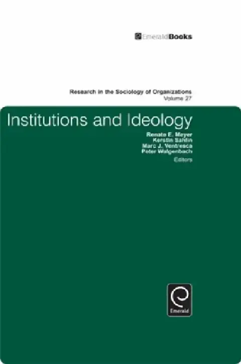 Cover of Institutions and Ideology