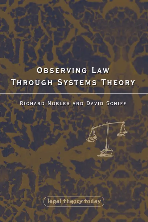 Cover of Observing Law through Systems Theory