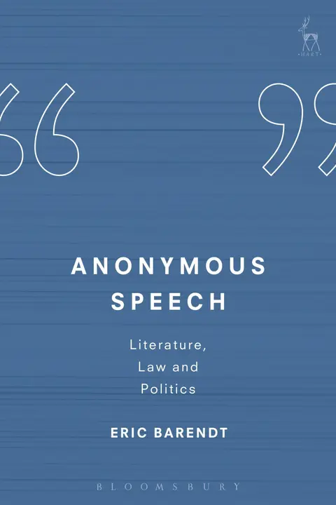 Cover of Anonymous Speech
