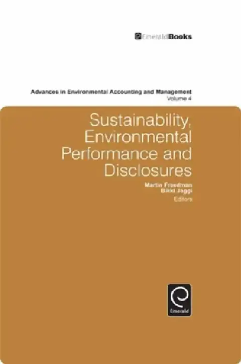 Cover of Sustainability, Environmental Performance and Disclosures