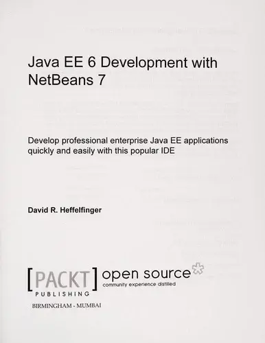 Cover of Java Ee 6 Development with Netbeans 7