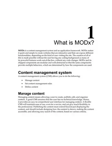Cover of Modx 2.0 Web Development