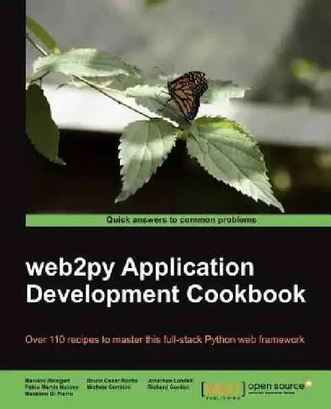 Cover of Web2py Application Development Cookbook