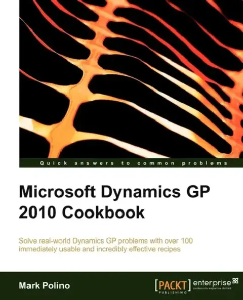 Cover of Microsoft Dynamics GP 2010 Cookbook