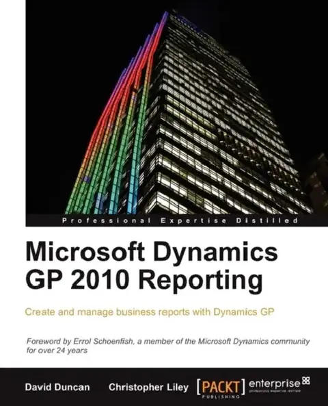 Cover of Microsoft Dynamics GP 2010 Reporting