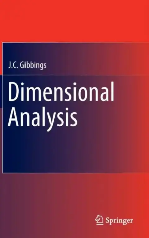 Cover of Dimensional Analysis