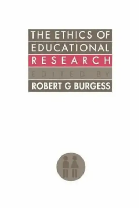 Cover of The Ethics Of Educational Research