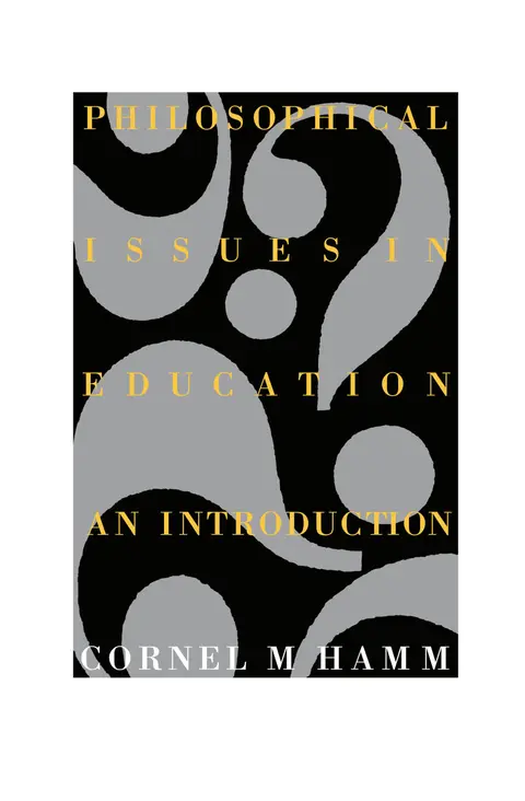 Cover of Philosophical Issues in Education