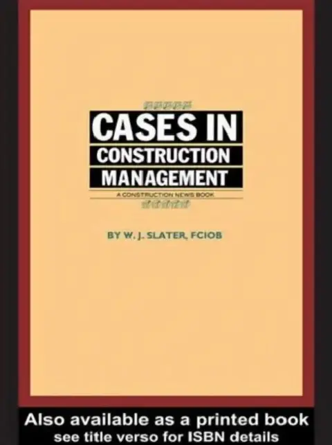 Cover of Cases in Construction Management