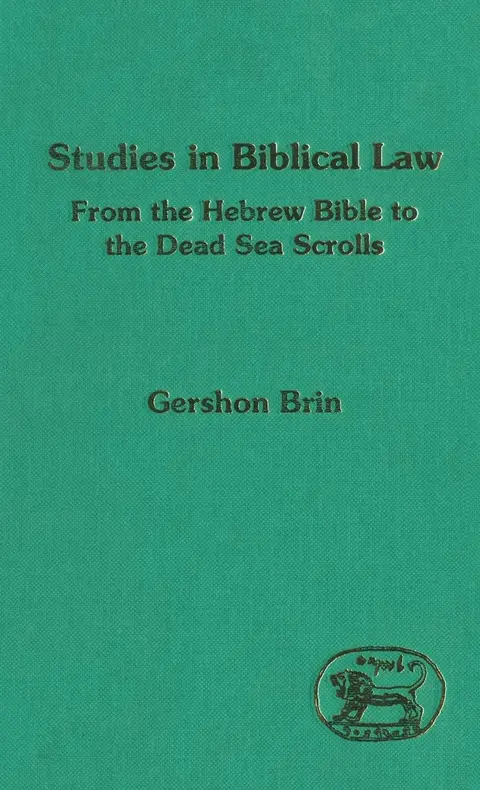 Cover of Studies in Biblical Law