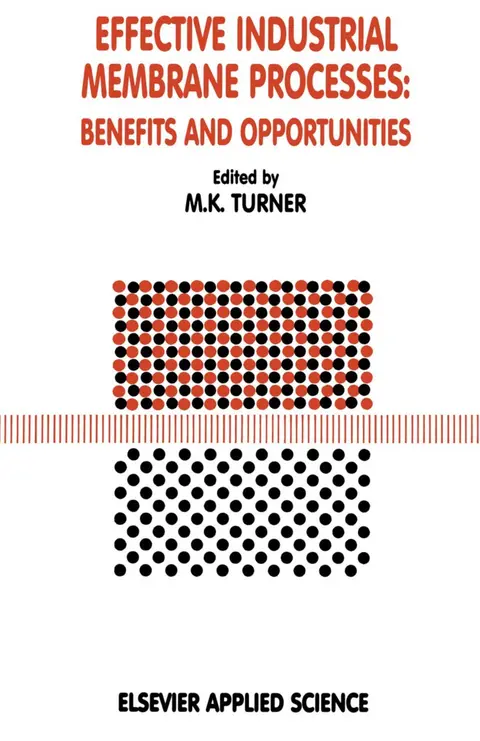 Cover of Effective Industrial Membrane Processes