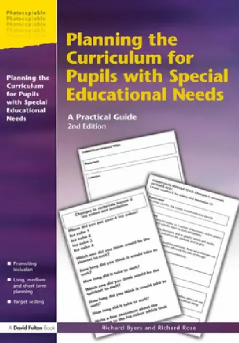 Cover of Planning the Curriculum for Pupils with Special Educational Needs