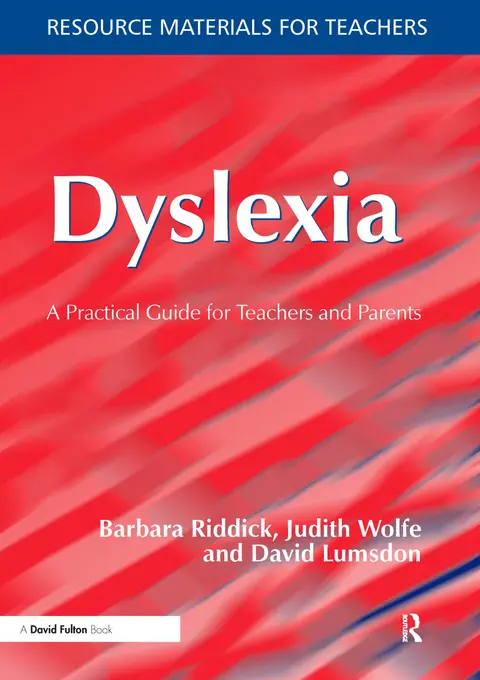 Cover of Dyslexia