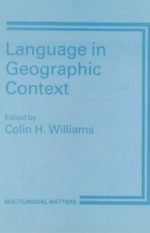Cover of Language in Geographic Context
