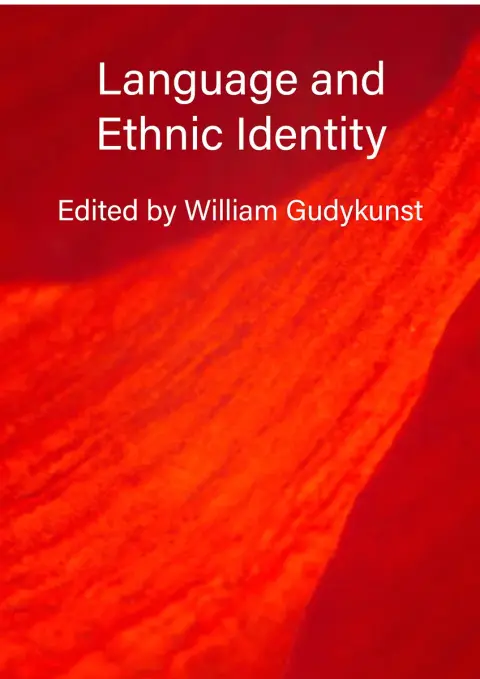 Cover of Language and Ethnic Identity