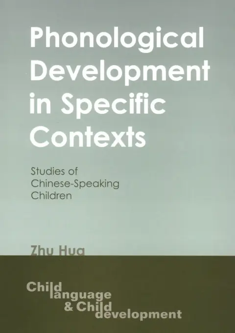 Cover of Phonological Development in Specific Contexts