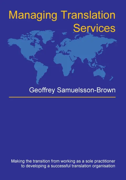 Cover of Managing Translation Services