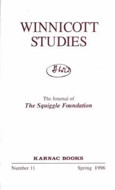 Cover of Winnicott Studies