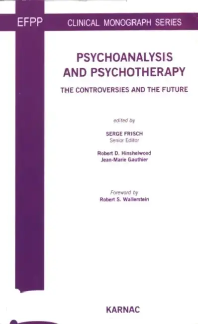 Cover of Psychoanalysis and Psychotherapy