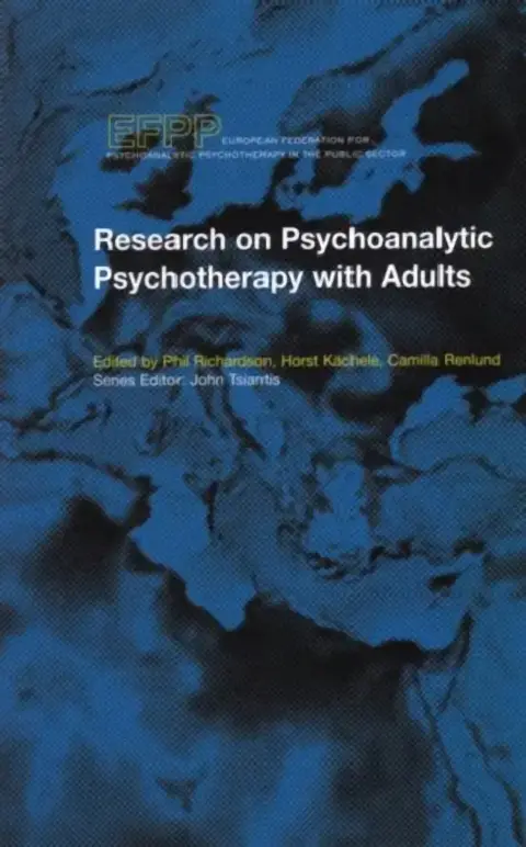 Cover of Research on Psychoanalytic Psychotherapy with Adults