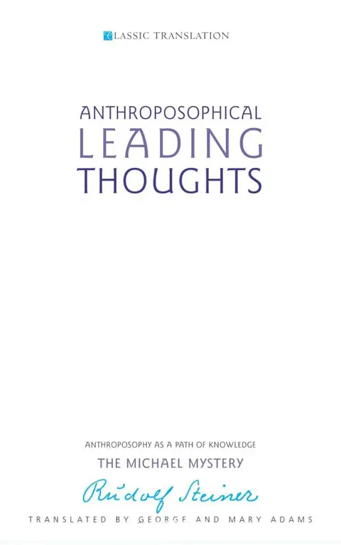 Cover of Anthroposophical Leading Thoughts