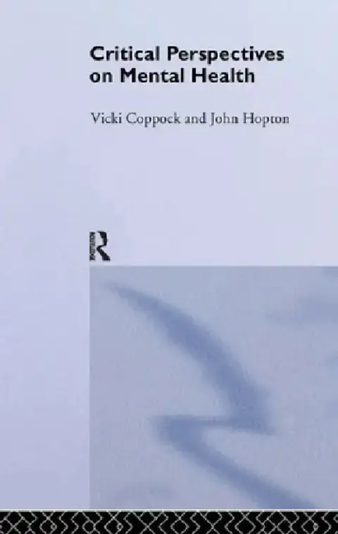 Cover of Critical Perspectives on Mental Health