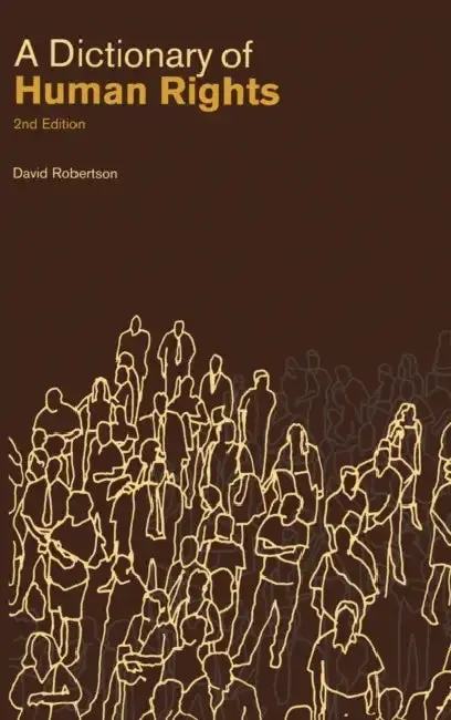 Cover of A Dictionary of Human Rights