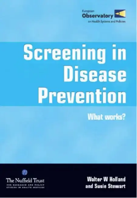 Cover of Screening in Disease Prevention