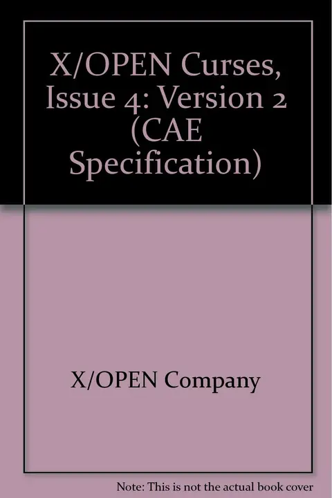 Cover of X/OPEN Curses, Issue 4
