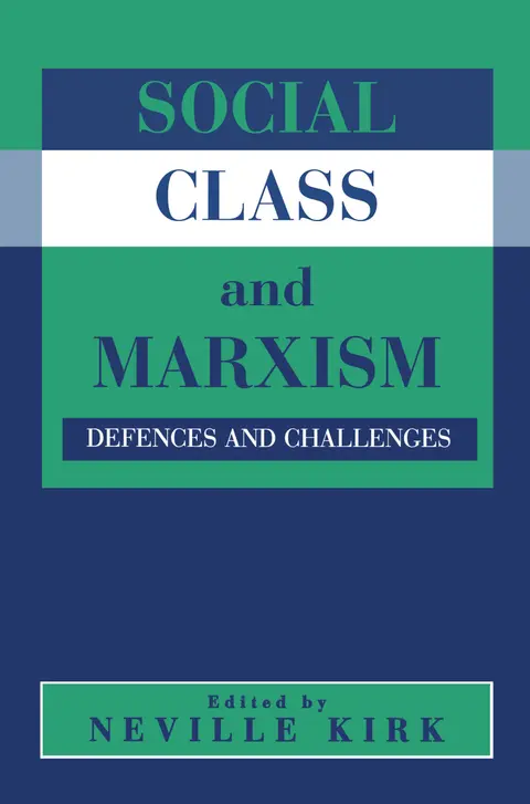 Cover of Social Class and Marxism