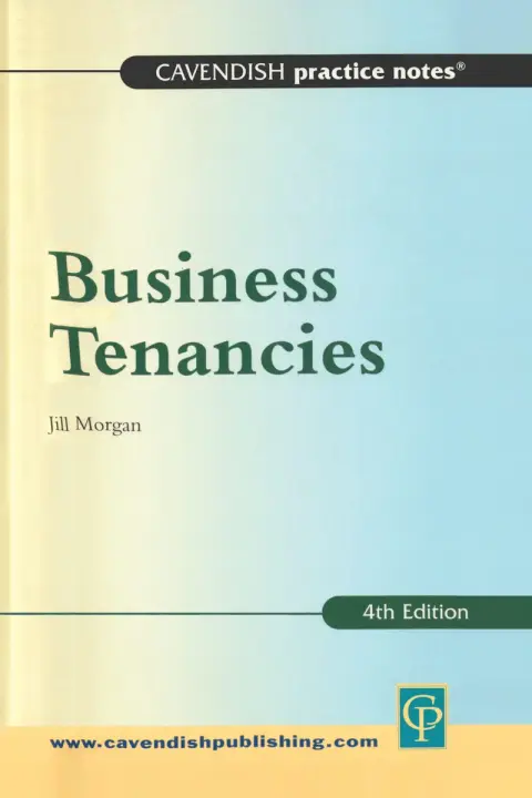 Cover of Practice Notes on Business Tenancies