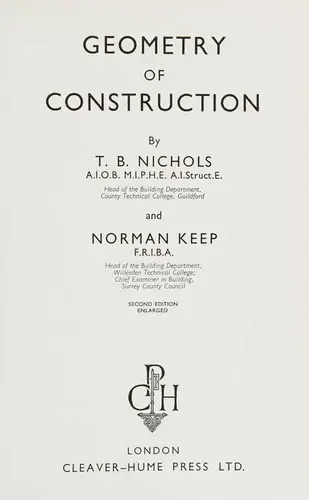Cover of Geometry of Construction