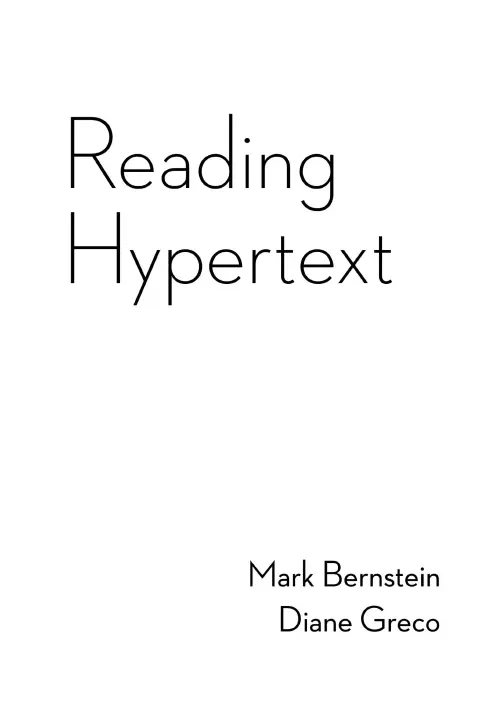 Cover of Reading Hypertext