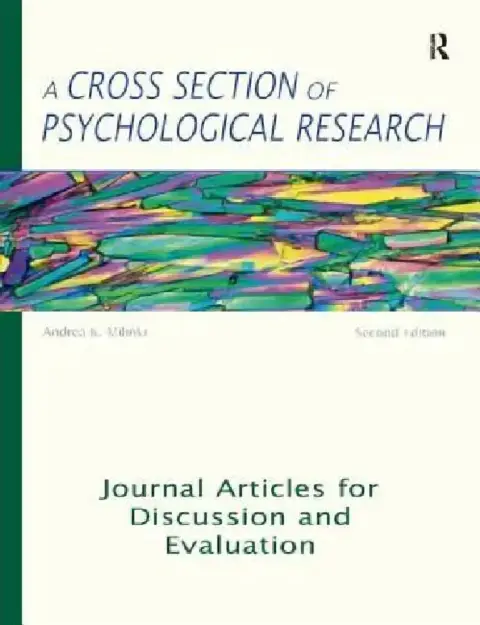 Cover of A Cross Section of Psychological Research