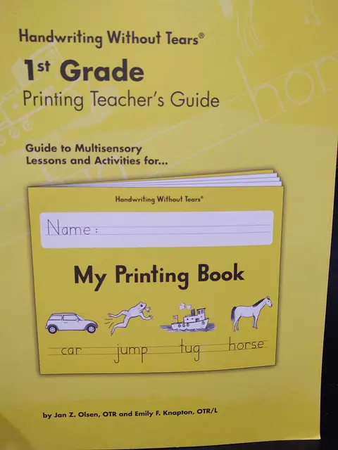 Cover of 1st Grade Printing Teacher's Guide