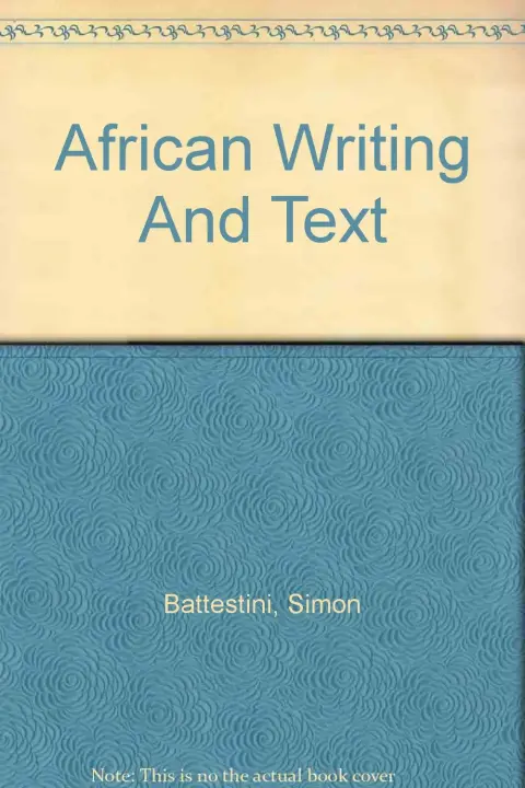 Cover of African Writing and Text