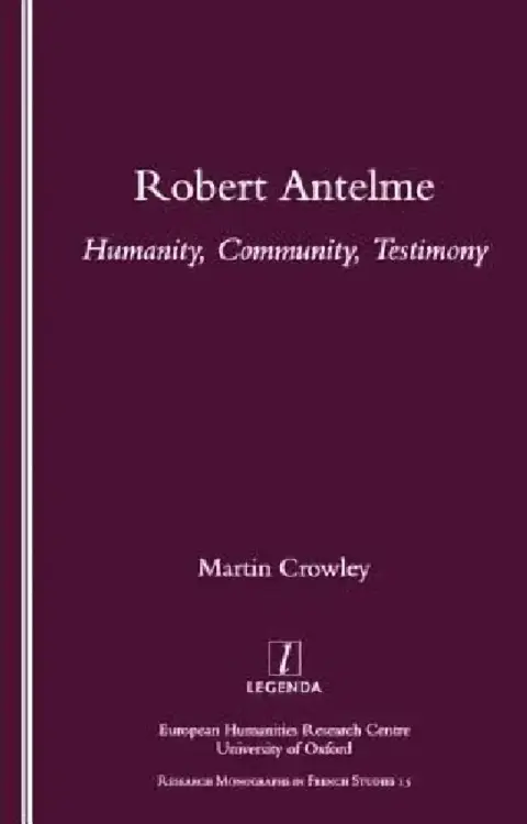 Cover of Robert Antelme