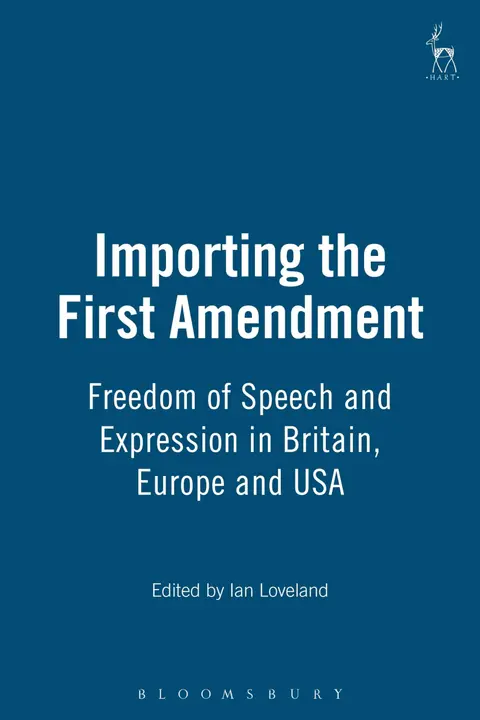 Cover of Importing the First Amendment