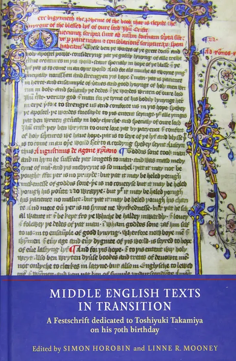 Cover of Middle English Texts in Transition